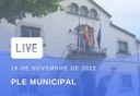 Emissió en directe del Ple municipal de novembre 2022